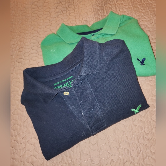 Set of 2 American Eagle polo shirts - Picture 1 of 3